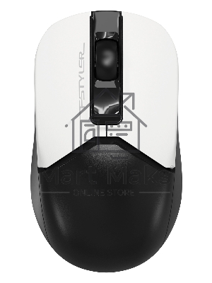 Мышь беспроводная A4Tech Fstyler FG12S белый/черный, 1200 dpi, радиоканал, USB, кнопки - 3