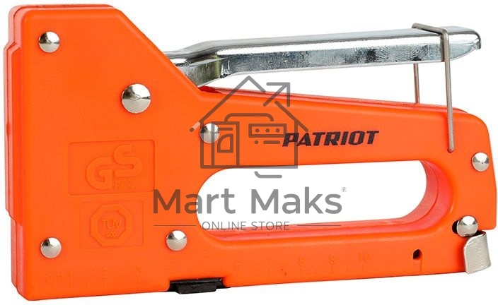 Степлер PATRIOT SPQ-113, пластиковый корпус, скобы тип 53 (4-8мм), 100 скоб в комплекте
