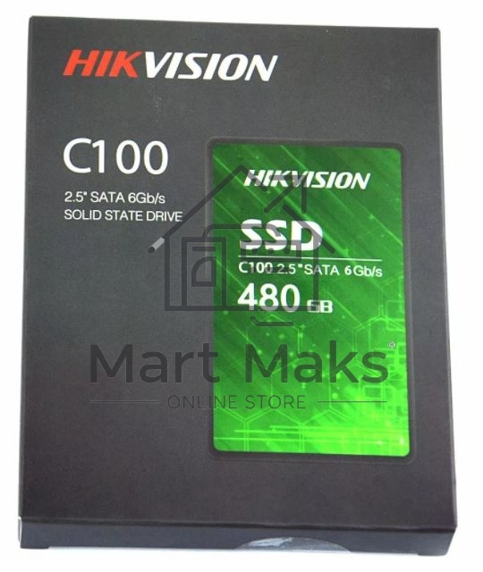 Накопитель SSD Hikvision C100 [HS-SSD-C100/480G], 480Gb, SATA III, 2.5