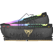 Оперативная память Patriot Viper Steel, DDR4, 32GB (2x16GB), 3600MHz, CL20, DIMM, с радиатором, RGB, черный