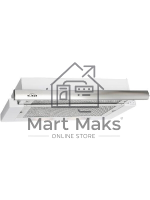 Вытяжка встраиваемая Elikor Интегра 60П-400-В2Л белый/нержавеющая сталь