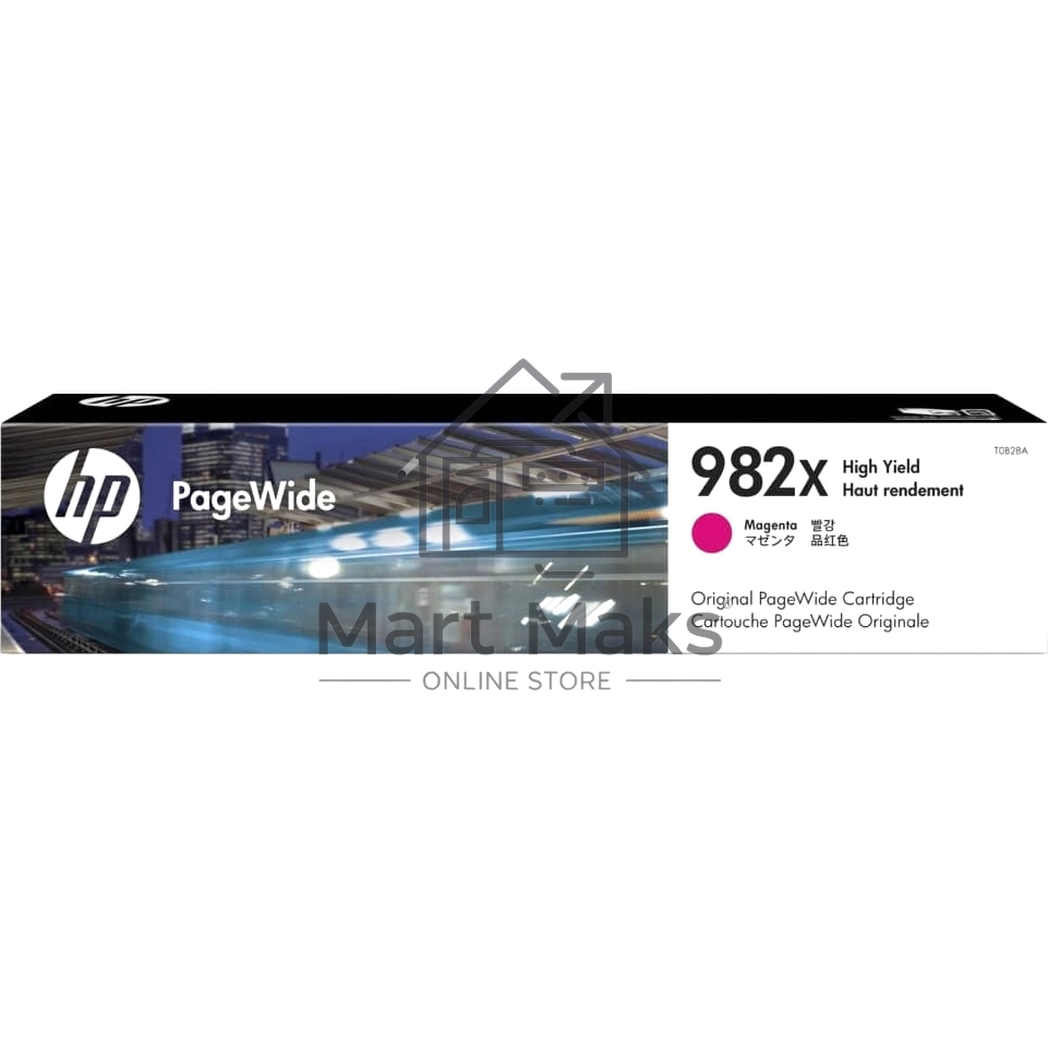 Картридж струйный HP 982X пурпурный PageWide Enterprise Color 765/780/785 T0B28A 16000 стр.