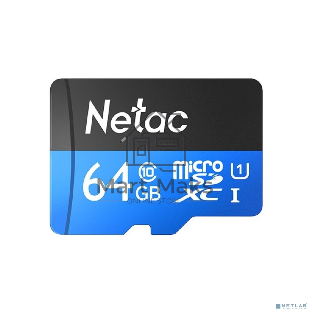 Флеш карта microSDHC 64GB Netac P500 <NT02P500STN-064G-S> (без SD адаптера) 80MB/s