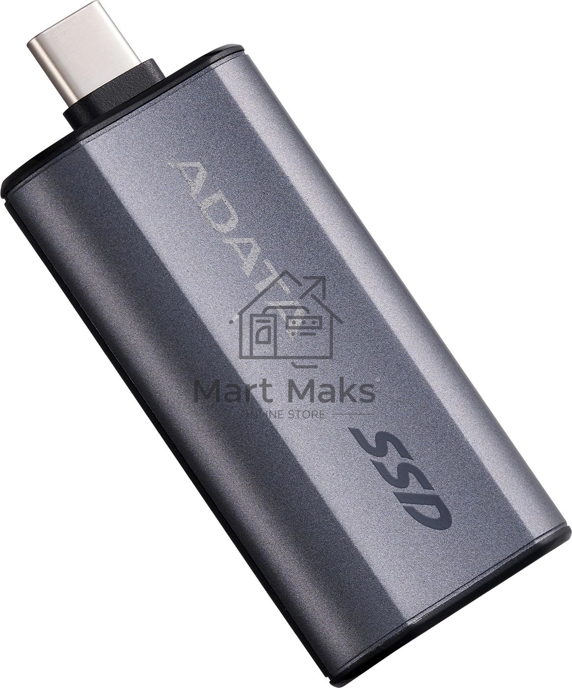 Твердотельный диск A-DATA External SC750 серый SC750-500G-CCBK 500GB USB 3.2 Gen 2 Type-C, R/W -1050/1000 MB/s