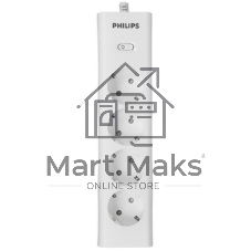 Сетевой фильтр Philips CHP2145WC/51, 5м, 4 розетки, белый