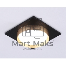 Светильник Ambrella light TN5232 BK/GD черный/золото GX53 max 12W 110*110*35