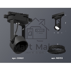 Светильник Ambrella light XT6602001 PBK черный полированный MR16 GU10 (C6602, N6103)