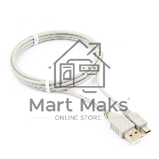 Кабель USB 2.0 AM/miniBm 1.8м Gembird CC-USB2-AM5P-6 USB/miniUSB 5P 1.8m, пакет