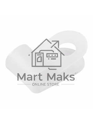 Кабельная скоба под винт Rexant 5 мм, белая, упаковка 50 шт.