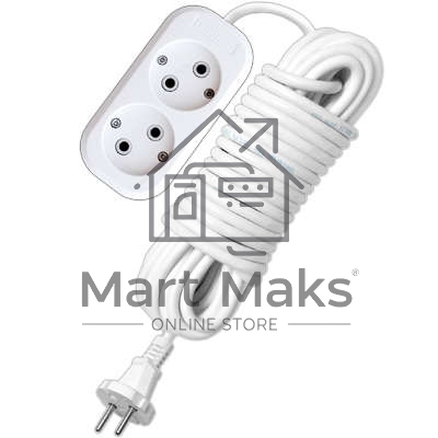 Удлинитель 2х10м без заземл. 10А IP20 Е-202 АБС-пл. ПВС 2х0.75 UNIVersal 9634265