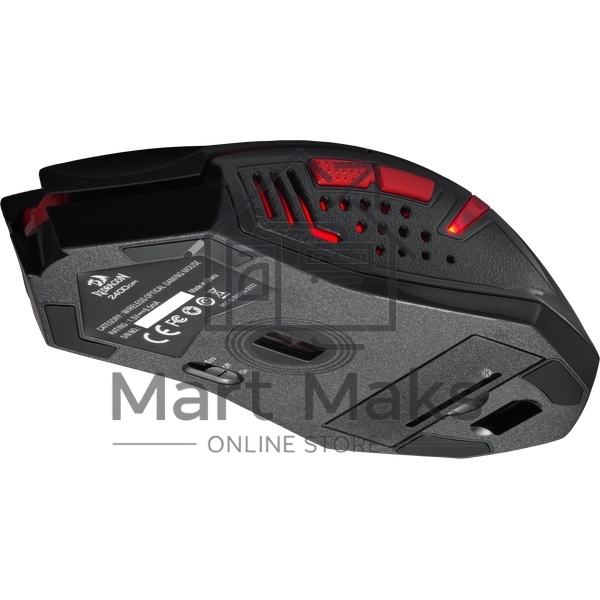 Мышь беспроводная + коврик Defender Redragon M601WL-BA черный, 2400 dpi, радиоканал, USB, кнопки - 6