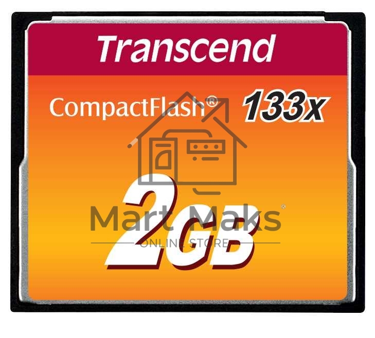 Флеш карта CF 2Gb 133x Type I Transcend (TS2GCF133)