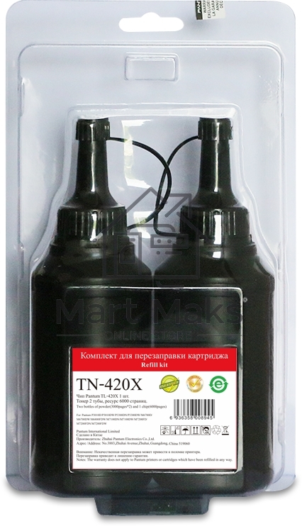 Заправочный комплект Pantum TN-420X, (чип + 2 тонера на 3000 стр.),для P3010/P3010/P3020/P3300/M6700/M6800/M7100/M7200/M7300 6k