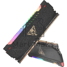 Оперативная память Patriot Viper Steel, DDR4, 32GB (2x16GB), 3600MHz, CL20, DIMM, с радиатором, RGB, черный