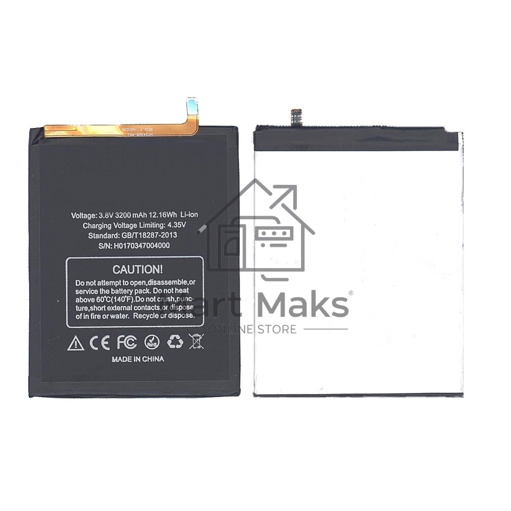 Аккумуляторная батарея BAT16523200 для Doogee Y6, Y6c 3200mAh 3,8V
