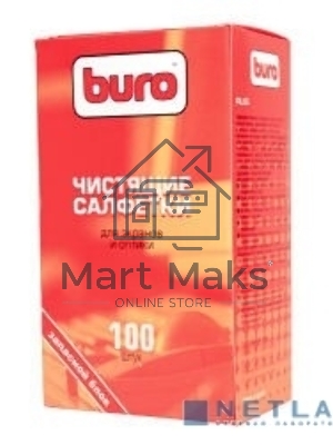 Салфетки Buro BU-Zscreen для экранов мониторов/плазменных/ЖК телевизоров/ноутбуков мягкая упаковка 100шт влажных