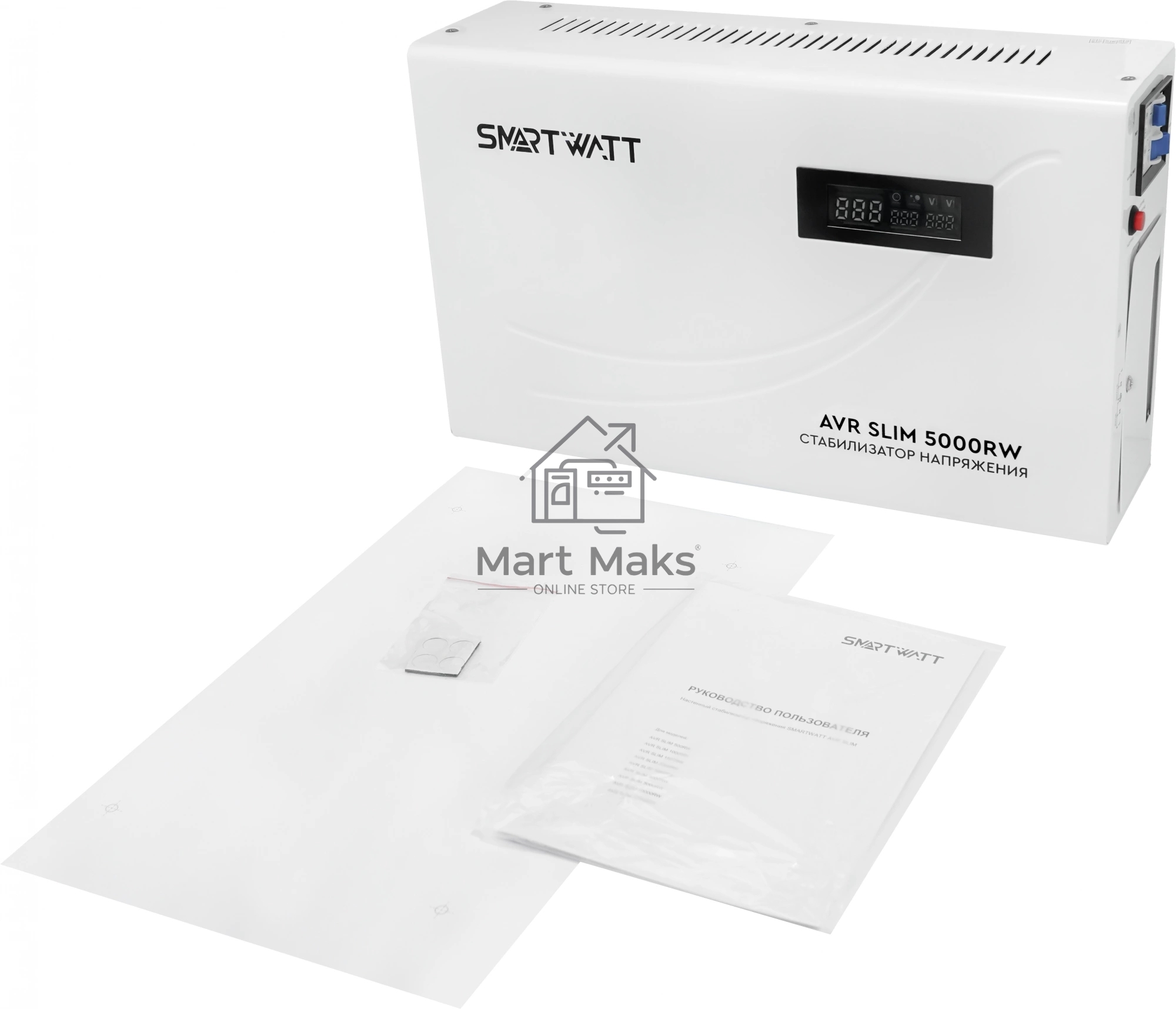 Стабилизатор напряжения настенный SMARTWATT AVR SLIM 5000RW