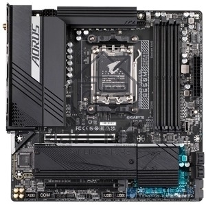 Материнская плата Gigabyte B650M AORUS ELITE AX, AM5, AMD B650, 4xDDR5, 4xSATA, 2xM.2, 1xPCI-E 5.0 x4, 1xPCI-E 4.0 x16, 1xHDMI, 1xDP, 1x 2.5Gb LAN, 4xUSB-A 2.0, 5xUSB-A 3.2 Gen 1, 2xUSB-A 3.2 Gen 2, 1xUSB-C 3.2 Gen 2, 2x3.5 мм, 7.1, Micro-ATX