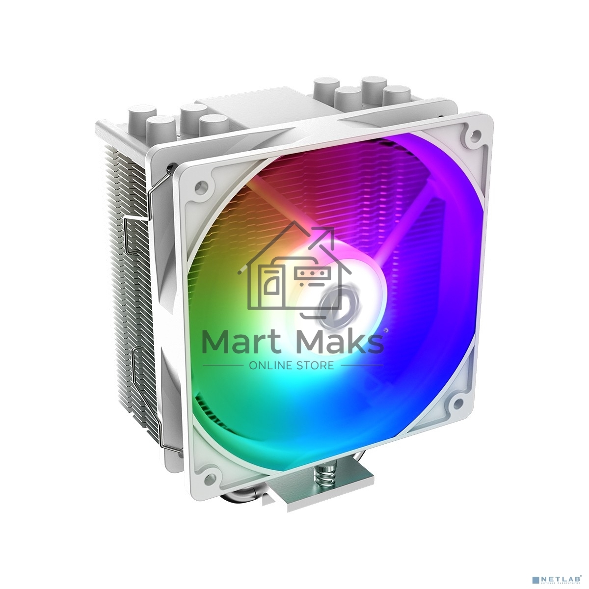 Кулер ID-COOLING SE-214-XT ARGB белый 120мм алюминий+медь 1500rpm 27db 4-pin 180W 150мм