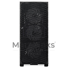 Компьютерный корпус HSPD M521, Mesh Mid Tower, черный, slide TG, 0.45 SPCC, 4x120мм ARGb ATX, mATX, mITX 160/330/184мм 2x2.5