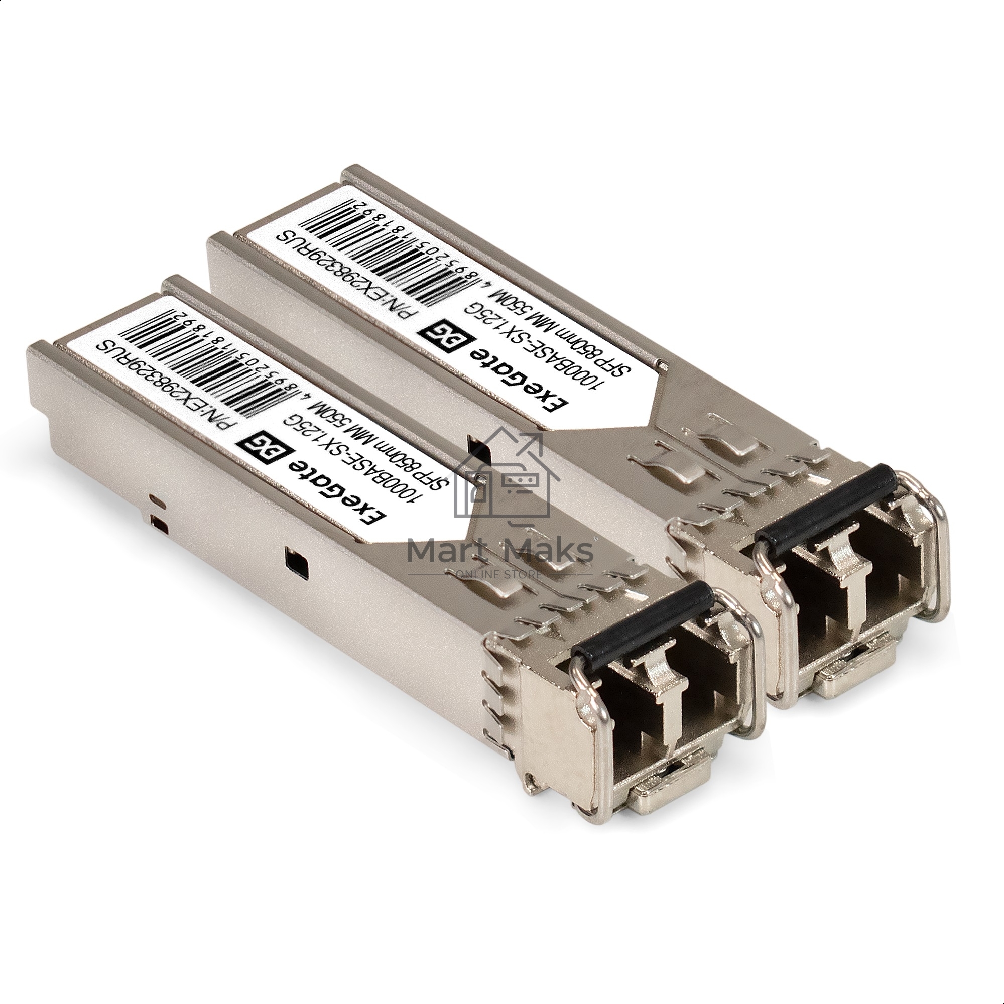 Комплект: Сетевой адаптер SFP ExeGate EXE-82576-F2 + Трансивер Multi-Mode до 550м ExeGate EXT-1G-MM850-LC2-550M (EX296229RUS: PCI-E x1 v2.0, порты 2x SFP (10/100/1000Mb/s), Gigabit Server NIC Intel Chipset 82576-F2 + EX298329RUS: Tx:850/Rx:850 нм, до 550 