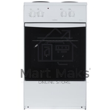 Плита электрическая Darina S EM 521 404 W белый/черный, конфорок 2 шт, духовка 45 л, 50 см x 85 см x 41 см