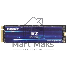 Накопитель SSD KingSpec NX-512, 512Gb, PCIe 3.0 x4, M.2 2280, NVMe, R/W 3400/3100