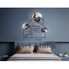 Настенно-потолочный светодиодный светильник Ambrella light FW11110 BK черный 15W LED 3000-6400K D240*38