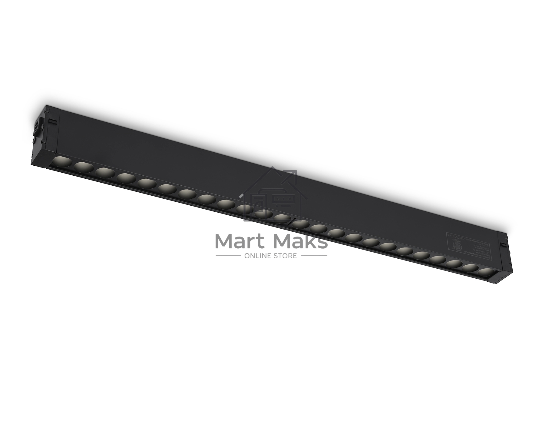 Светильник светодиодный трековый для шинопровода Magnetic Ambrella light GL1740 BK черный IP20 24W 4200K 220V 24° 455*25*42 (Без ПДУ)