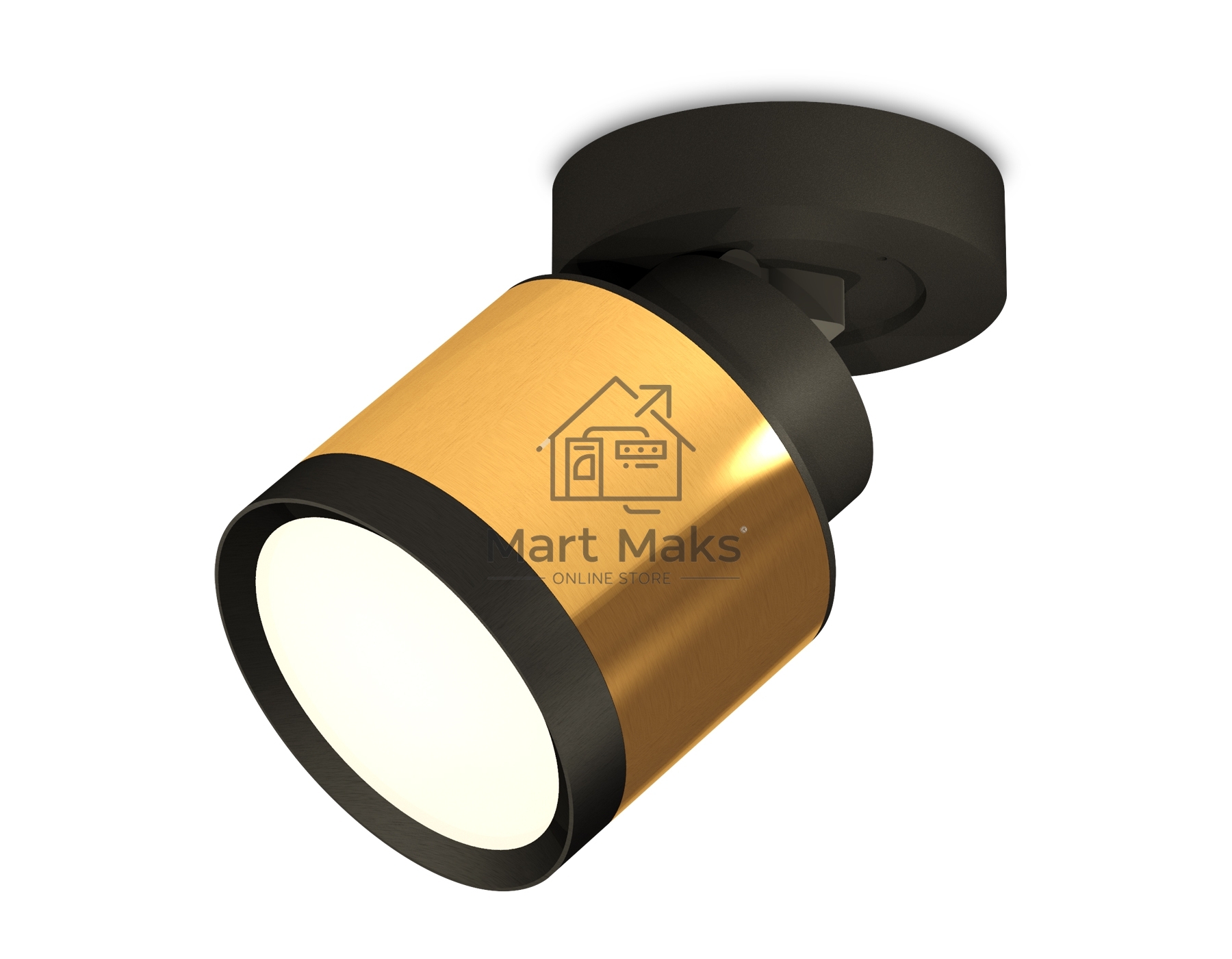 Светильник Ambrella Light XM8121001 PYG/SBK/PBK золото желтое полированное/черный песок/черный полированный GX53