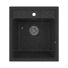 Мойка для кухни BAU Stil Black stone 45х50, выпуск с сифоном в комплекте, черный камень