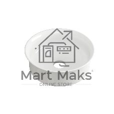 Раковина чаша накладная круглая BAU Dream stripes D43.5, белая