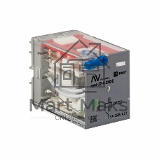 Реле промежуточное с кнопкой и мех. Индикацией RPAt 22/4 5A 24В DC EKF AVERES
