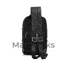 Рюкзак слинг мужской The Bridge Ludovico 053126LZ/7R черный натур.кожа