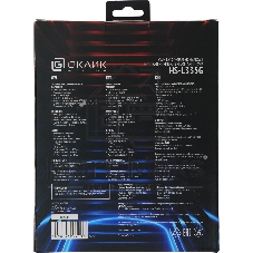 Гарнитура Oklick HS-L335G чёрный, проводная, USB-C/3.5 мм