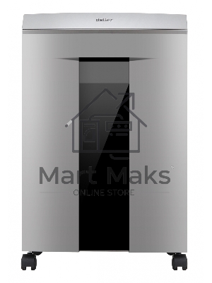 Шредер Deli 9958 серебристый с автоподачей (секр.P-4)/фрагменты/10лист./20лтр./скрепки/скобы