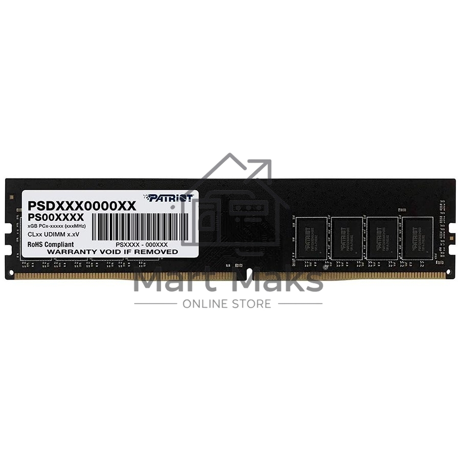 Оперативная память Patriot Signature, DDR4, 16GB (1x16 GB), 2400 MHz, CL17, DIMM