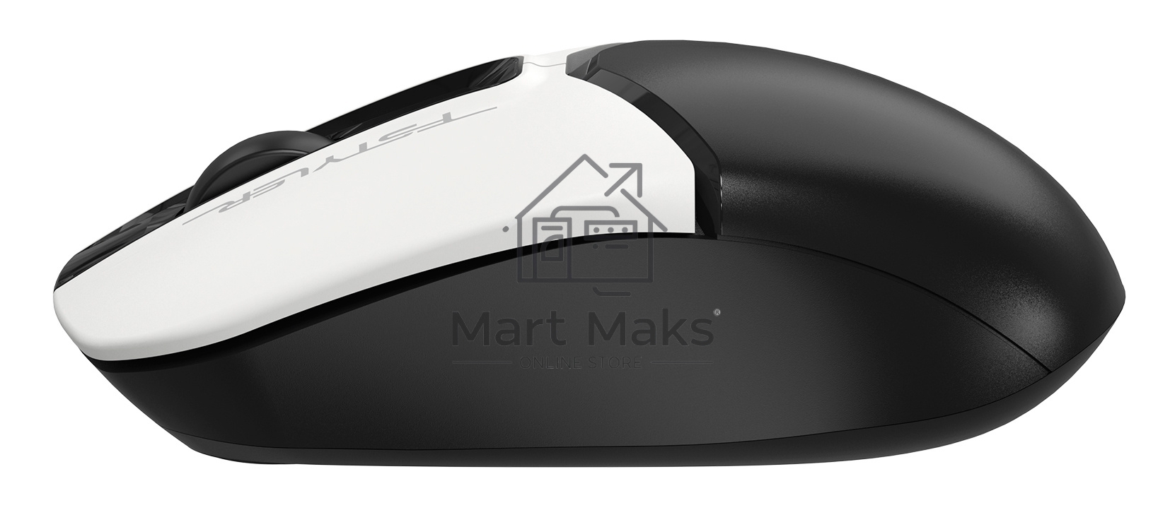 Мышь беспроводная A4Tech Fstyler FG12S белый/черный, 1200 dpi, радиоканал, USB, кнопки - 3