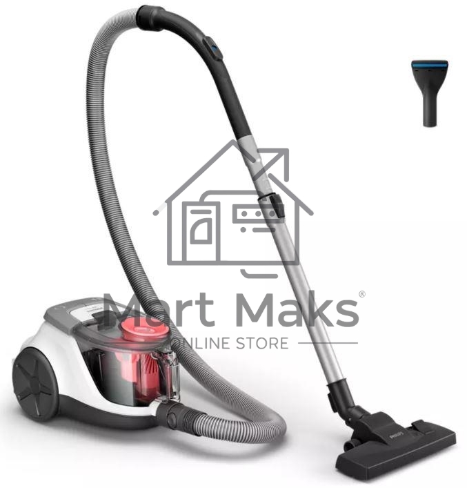 Пылесос Philips XB2042/01 черный, 360/1800 Вт, уборка сухая, пылесборник контейнер 1.3 л
