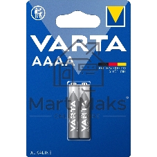 Батарейка Varta AAAA/25A/LR61/LR8D425 BL2 Alkaline 1.5V (04061) (2/20/100) Батарейка Varta AAAA/25A/LR61/LR8D425 BL2 Alkaline 1.5V (04061) (2/20/100)