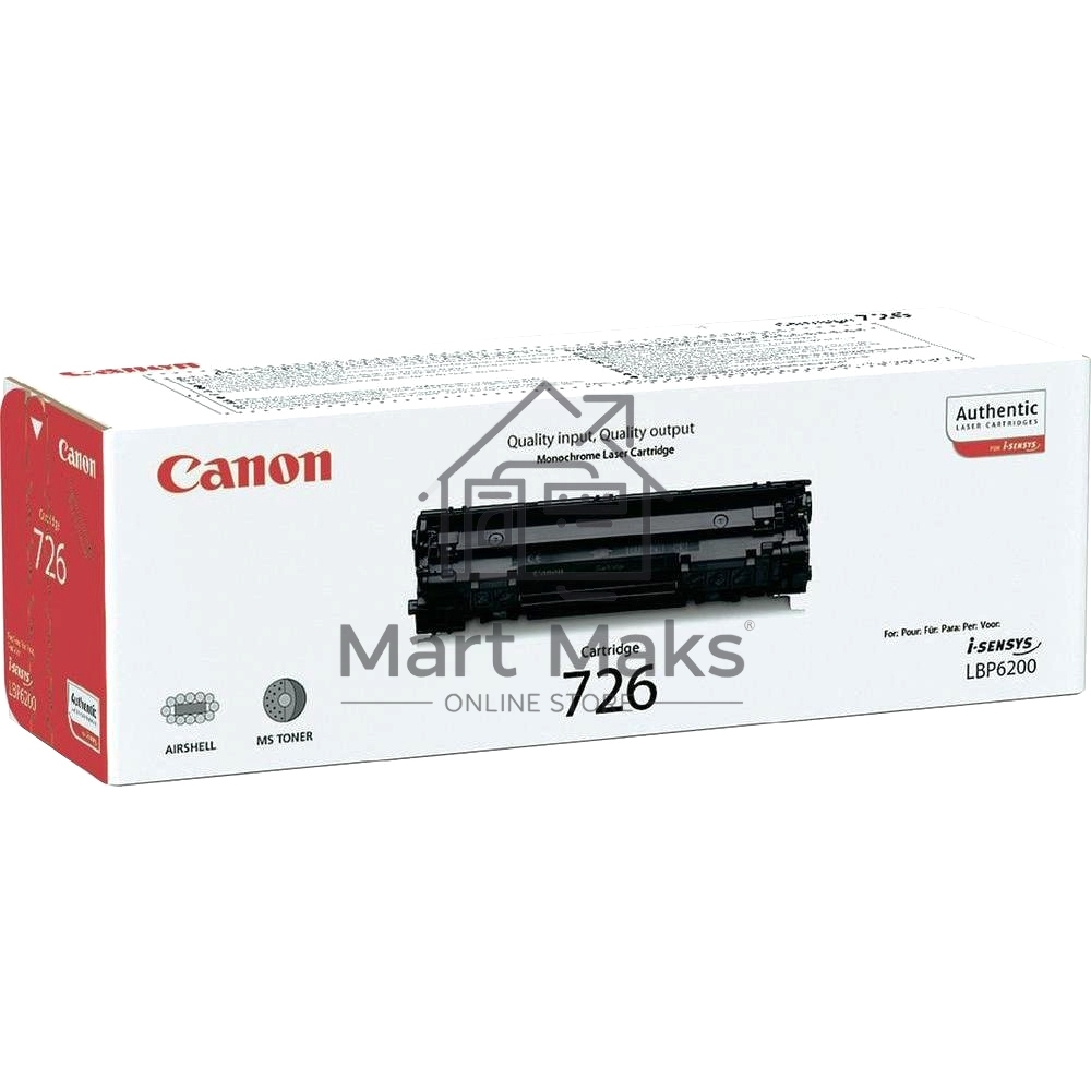 Картридж лазерный Canon Cartridge 726 (3483B002) черный (2100 стр.) для LBP6200d
