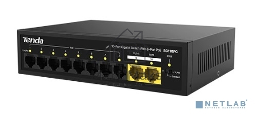 Коммутатор TENDA SG110PC 10PORT 10/100/1000M