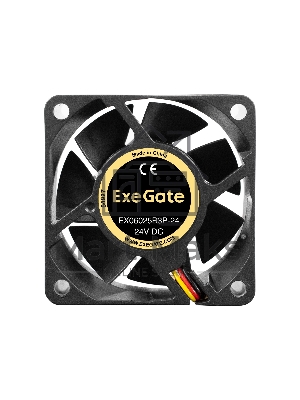 Вентилятор для корпуса ExeGate EX06025B3P-24 черный, 60 мм, 5100 об/мин, 34 дБ, 3 pin