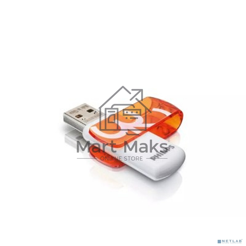 Флешка USB R/W 32GB PHILIPS VIVID2.0 32GB, USB 2.0