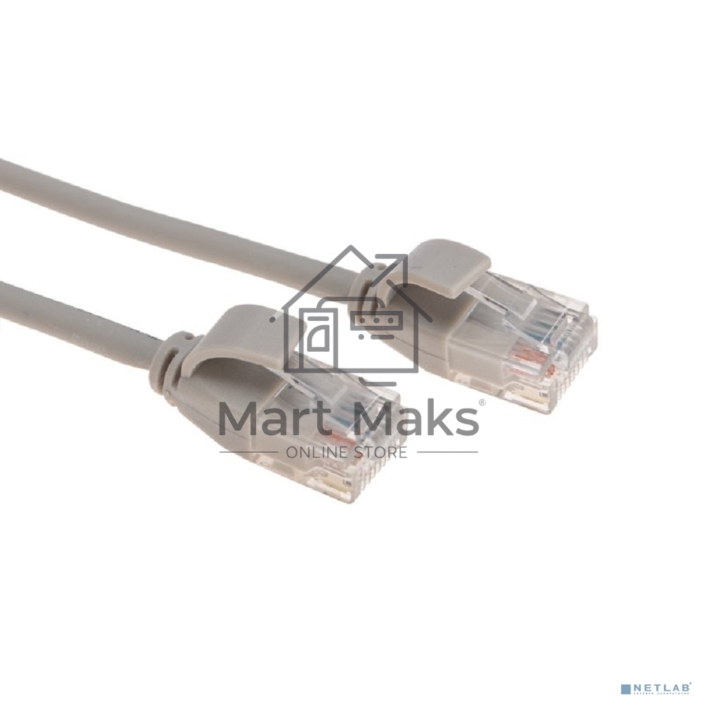 Патч-корд U/UTP Rexant кат.6A (10G), RJ45-RJ45, неэкранированный, 28AWG, LSZH, серый, 2 м
