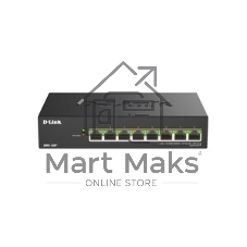Коммутатор D-Link DMS-108P/A1A, 8×2.5 Гбит/с, неуправляемый