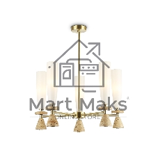 Люстра Ambrella light LH75371/5 GD/WH золото/белый G9*5 max 28W D600*675