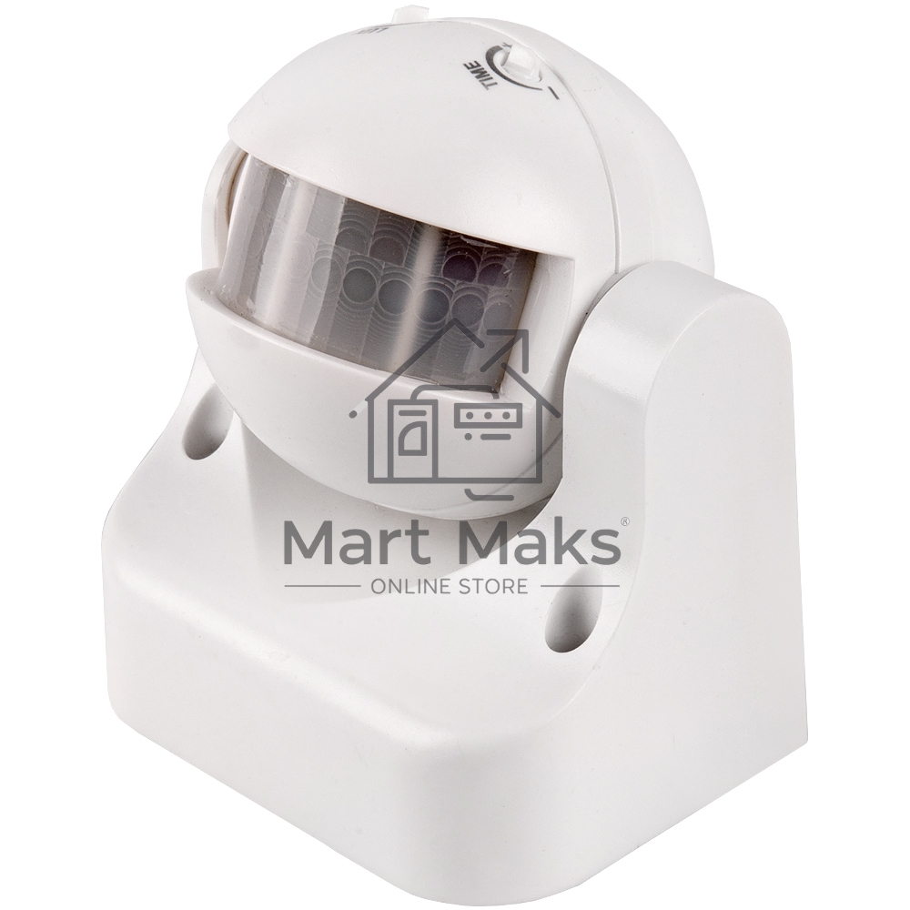 Датчик движения GMS3-W-12-8-W, настенный, 12 м, 1200Вт, 8 мин, белый, IP44 1/50