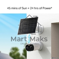 Комплект умной камеры с солнечной панелью Solar-Power Security Camera Kit