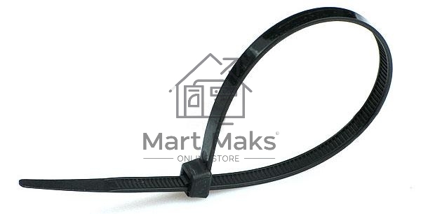 Хомут нейлоновый Hammer Flex 235-0064,8*300мм, черный, упаковка 100 штук